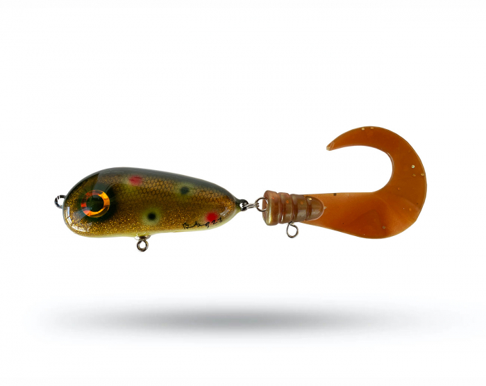 Brunnberg Lures BB Tail Mini - Brown MotorOil Trout i gruppen Fiskedrag / Tailbeten hos Örebro Fiske & Outdoor AB (BB Mini MotorOil Trout)